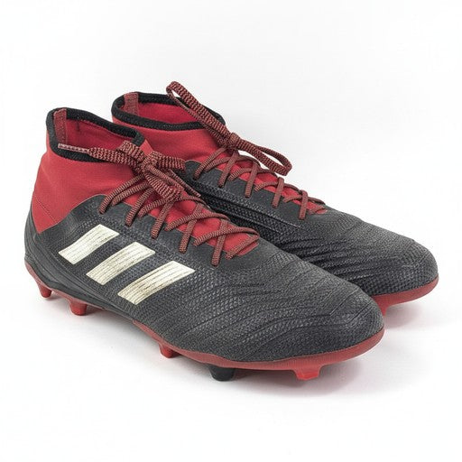 Adidas Predator 18.3 FG Kids Black Red Cleats, Kids