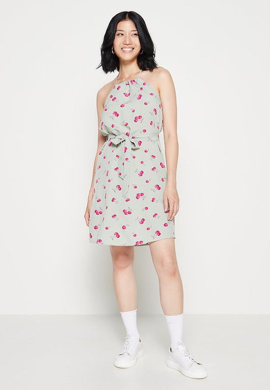 VILA VIMARIA S/L HALTERNECK TIE BELT DRESS/ZL (ZZO1K9X11-J00) Women