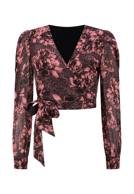 Abilene Rose Snake Blouse Women