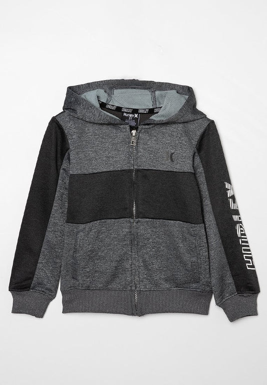 Hurley HRLB H2O DRI SOLAR ZIP HOODIE dark grey (ZZO2KZ005-C00) Kids