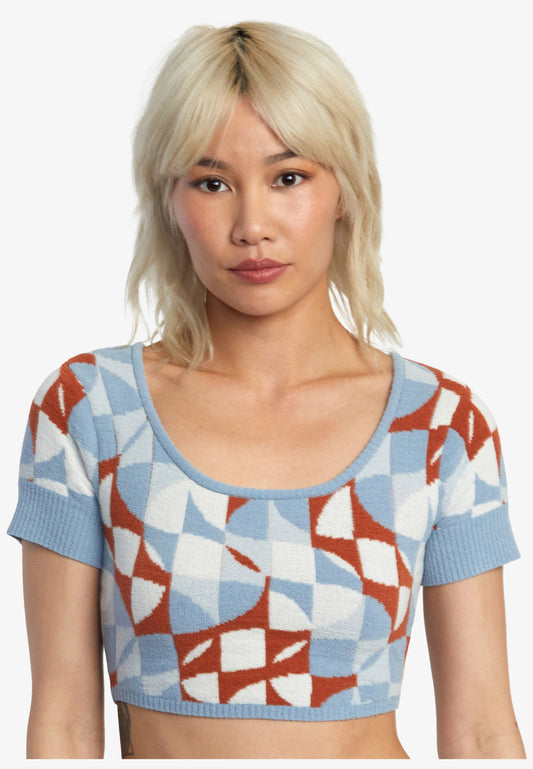RVCA Geode Gestricktes Crop Top for Frauen AVJSW00167 Multi-Coloured (RV421D084-O11) Women