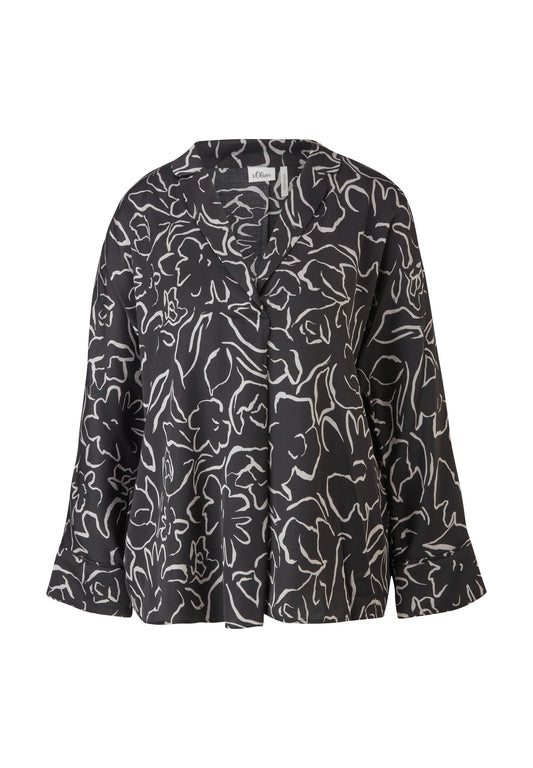 s.Oliver BLACK LABEL Leichte Bluse aus Viskose (SOA21E0KC-Q11) Women