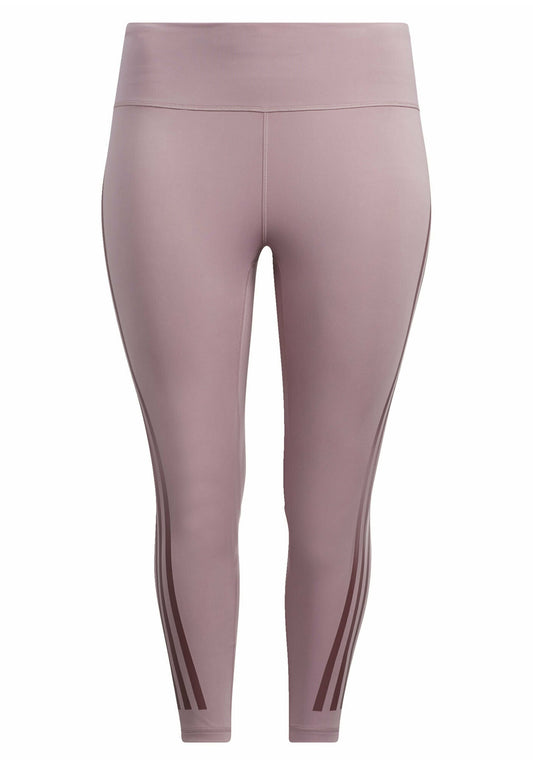 adidas Performance Optime TrainIcons 3-Stripes 7/8 Tights (Plus Size) Purple (AD541E22F-I11) Women