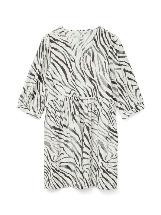 Vero Moda VMDORA DESY 3/4 V-N SHORT DRESS WVN BTQ (24665007) Women