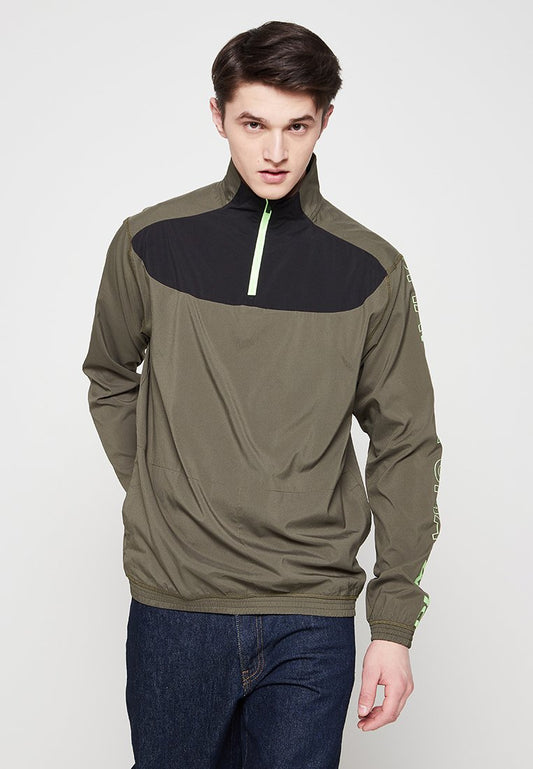Puma TRAIN WOVEN 1/2 ZIP Khaki (ZZO1QXU38-M00) Men