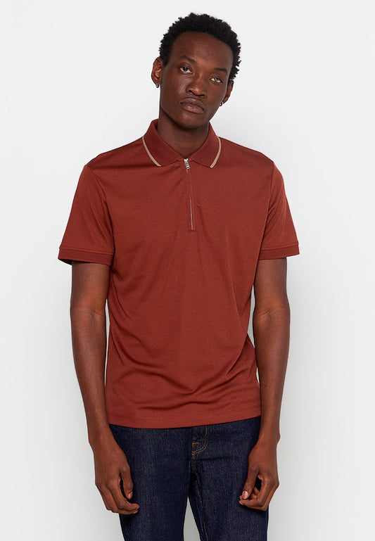Selected POLO SHIRT MALE KNIT OCO50/PRE50 Red (ZZO27ZZ01-G00) Men
