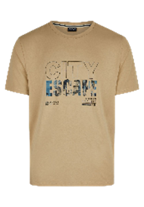 Hechter Paris T-Shirt Print Sand (75007-131929-410) Men