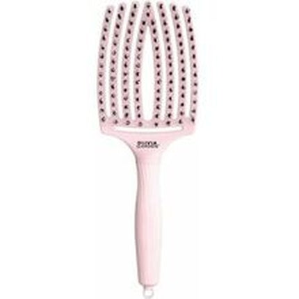 Olivia Garden Fingerbrush Combo Large Pastel Pink Antistatic Hair Brush