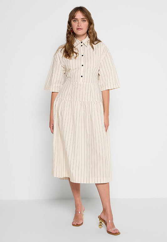 Striped midi dress Women