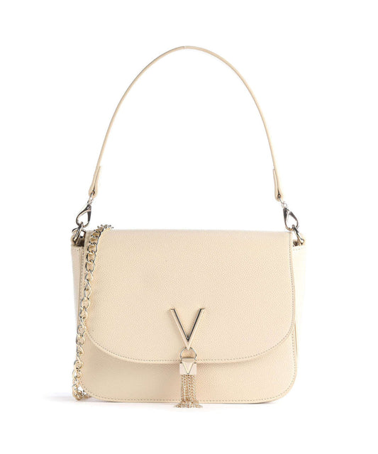 Mario Valentino Cream Chain Shoulder Bag (VBS1R404G-005) Women