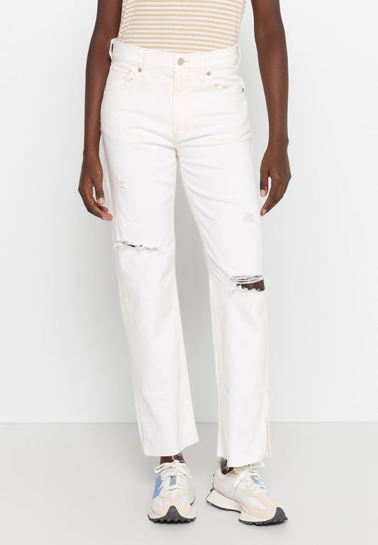 GAP V MR 90S Loose WHT SLIT Off-White (ZZO2N7407-A00) Women