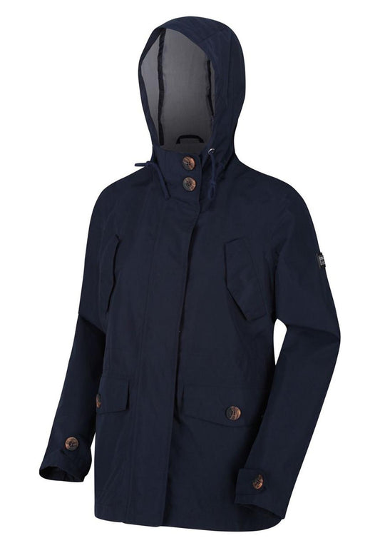 Regatta Ninette wasserdichte Lifestyle Jacket Navy 34 Dark Blue (R2341F07R-K11) Women