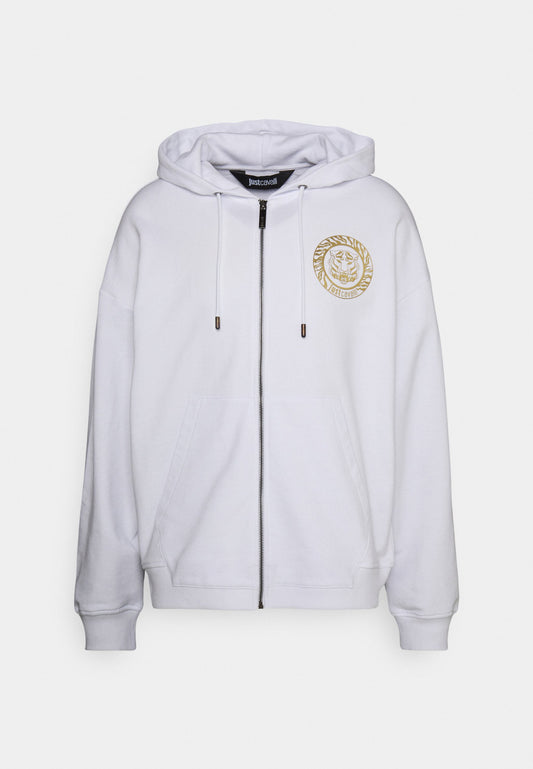 Just Cavalli 74MM 305 O T ROUND SMALL SWEATSHIRTS White (JU622S04N-A11) Men