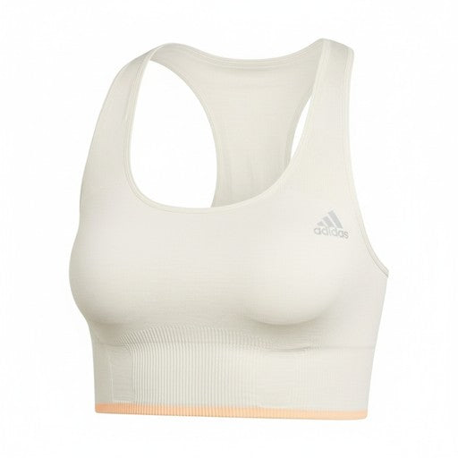 Adidas Racerback Sports Bra Off-White, Women