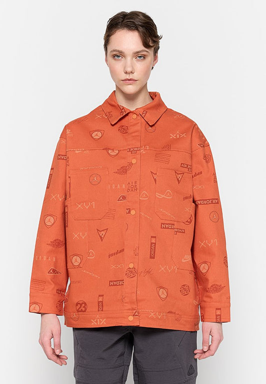 W J TRUCKER JKT AOP Women