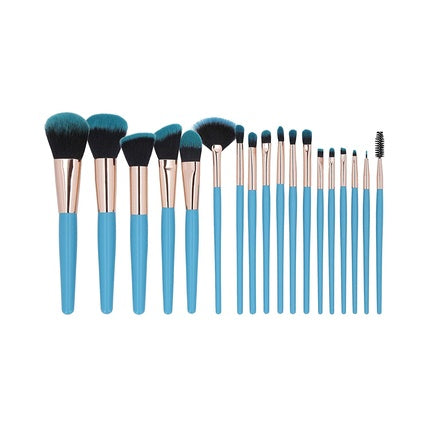Mimo 18 Piece Makeup Brush Set Blue