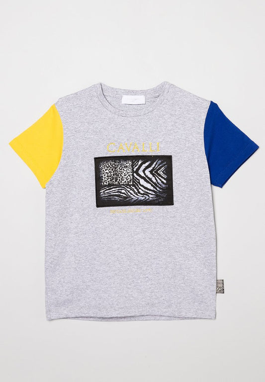Roberto Cavalli Junior b t-shirt flag multi-coloured (ZZO1RD161-T00) Kids