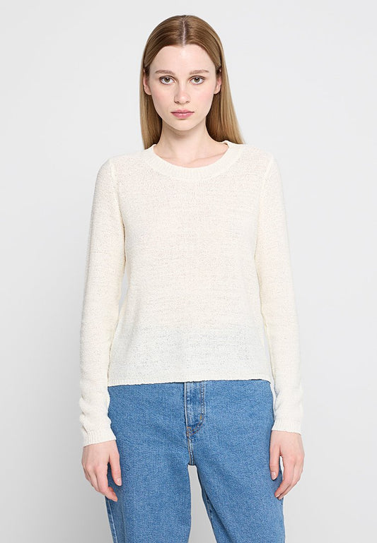 Vero Moda VMCHERRY LS O NECK Jumper ZLO Off-White (ZZO2WSH11-A00) Women