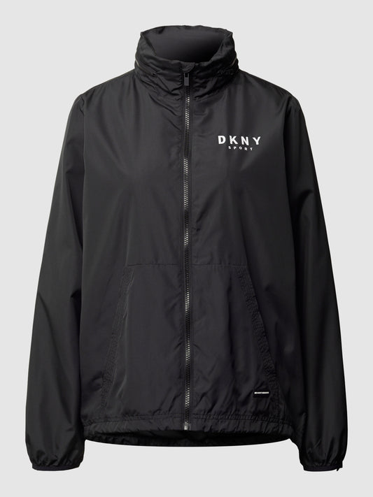 DKNY Convertible Hooded Jacket with Logo Black (DP8J8195BLK) Women