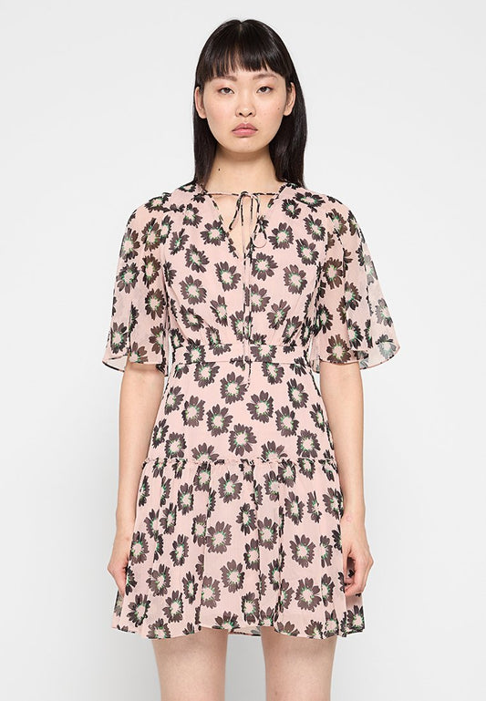 Ted Baker WMD-LUCIEEY-Fit and Flare Tiered Mini Dress (ZZO2J6955-J00) Women