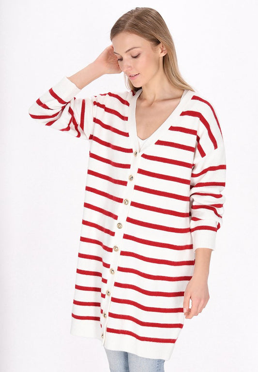 DreiMaster KNIT STRIPE GROUP Dark Red (ZZO324F38-G00) Women