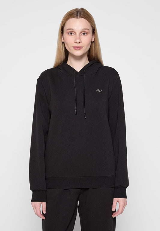 ONLY Play ONPDAWN HOOD LS Loose BRUSH SWT Black (ZZO2WK619-Q00) Women
