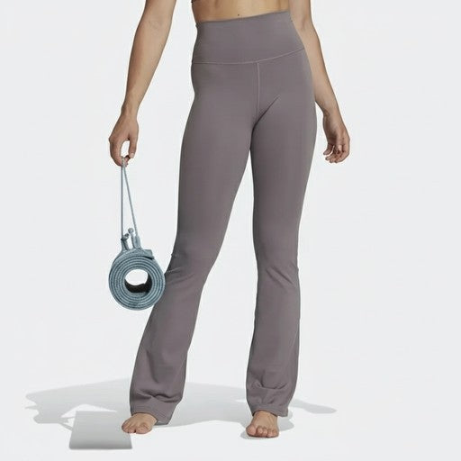 Adidas High Waist Flare Yoga Leggings Grey, Women