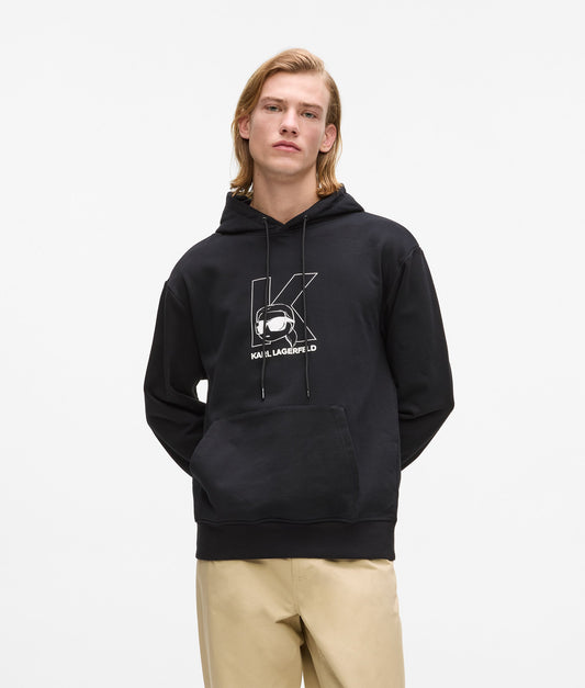 Karl Lagerfeld K Stamp Ikon Hoodie Black (B1M20067999) Men