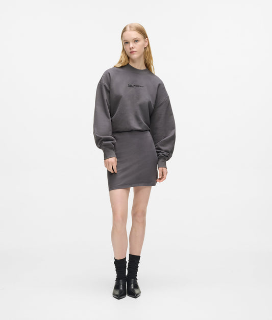 Karl Lagerfeld Jeans Klj Sweat Dress Magnet (B1W130472IE) Women