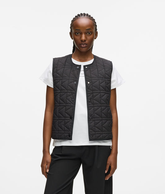 Karl Lagerfeld K Quilt Lightweight Gilet (B1W15042) Women