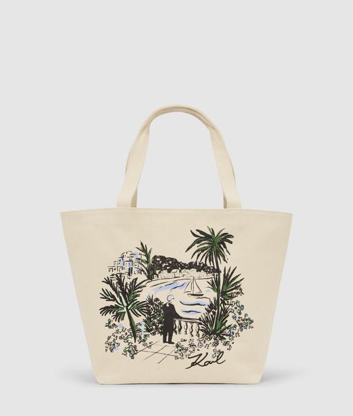 Karl Lagerfeld K/Essential Rev Print Shopper Vacancesdekarl Black (B2W500191GW) Women