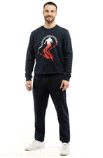 Bikkembergs Pullover and Pants Set Navy Blue (BK0060F003) Men