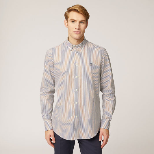 Harmont & Blaine Shirt With 8-Fabric Patchwork Smoke Grey (CRK008012514M903) Men