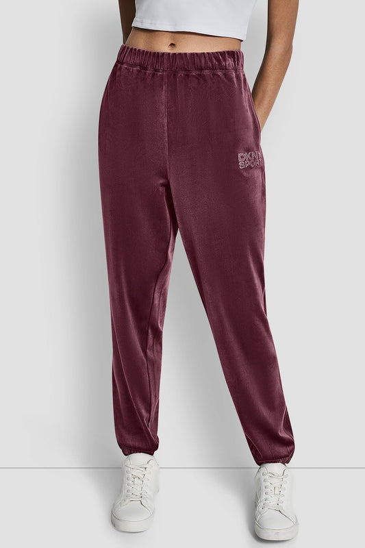 DKNY High Rise Joggers with Rhinestones (DP5P3702) Women