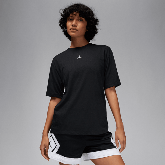 Jordan Sport Women's Diamond Short-Sleeve Top Black/White (FN5116-010) Women