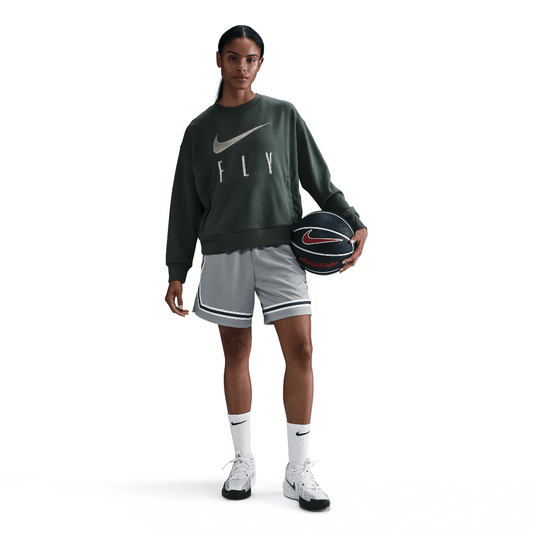 Nike Swoosh Fly Women's Dri-FIT French Terry Crew-Neck Basketball Sweatshirt Vintage Green/Jade Horizon/White (FQ6035-338) Women