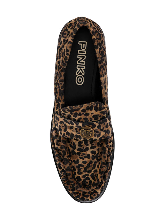 NORA 01 - MOCASSINO PRINTED COW SUEDE LEOPARD Women