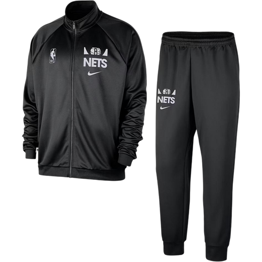 Nike Black Tracksuit Brooklyn Nets Club Courtside Men