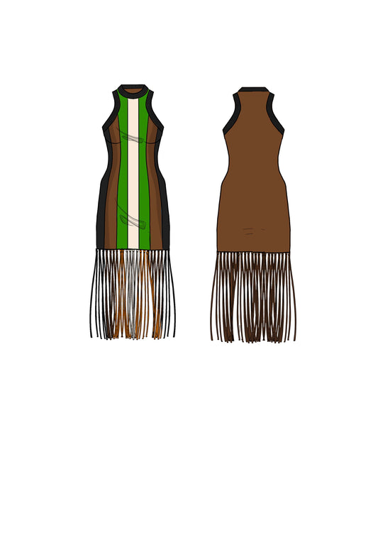 Silvian Heach Midi Dress Riciami Bk / Bc / Bp / Melange (GPP25026VE) Women