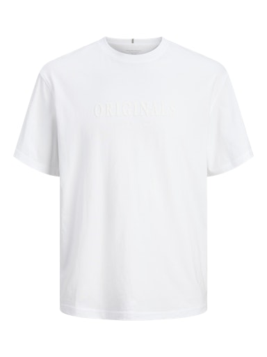 Jack & Jones Originals JORFREDERIKSBERG TEE SS CREW NECK NOOS Bright White (12262494-BrightWhite) Men