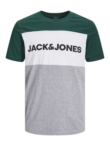 Jack & Jones Essentials JJELOGO BLOCKING TEE SS NOOS Pine Grove (12173968-PineGrove) Men