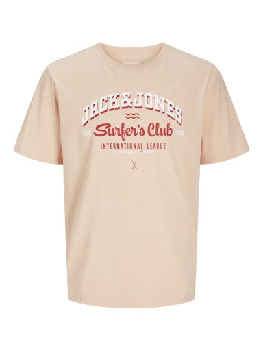 Jack & Jones Essentials JJELOGO TEE SS O-NECK 2 COL SS25 SN Peach Parfait (12268267-PeachParfait) Men