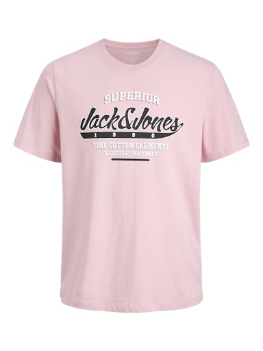 Jack & Jones Essentials JJELOGO TEE SS O-NECK 2 COL SS25 SN Pink Nectar (12268267-PinkNectar) Men