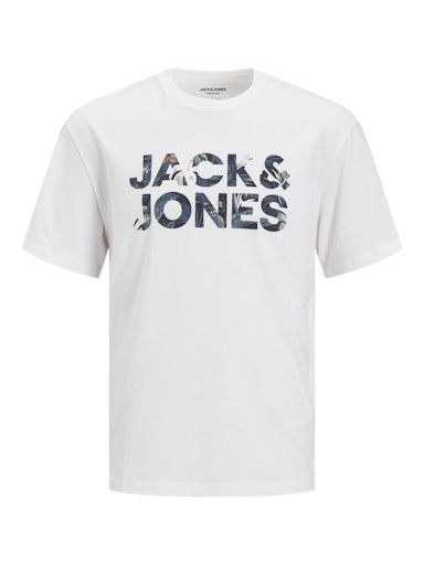 Jack & Jones Essentials JJEBRYAN CORP LOGO TEE SS O-NECK NOOS White (12268127-White) Men