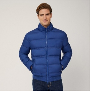 Harmont & Blaine Down Bomber With Thermofix Quilting Limoges Blue (K0M2270406121857) Men