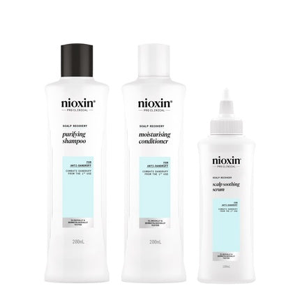 Nioxin Scalp Recovery Antidandruff Kit Flaky And Itchy Scalp 3 Units