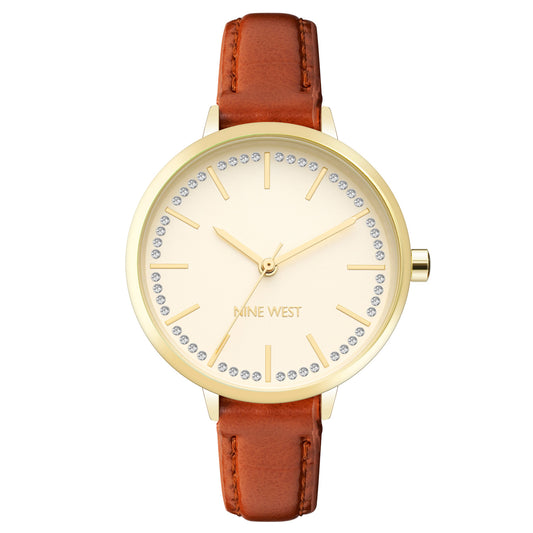 Nine West Quartz Watch Gold (NW-2554CHHY) Women