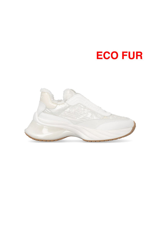 ARIEL 19 - SNEAKER MONOGRAM NYLON/RUBBER/LINING FUR YOGURT Women