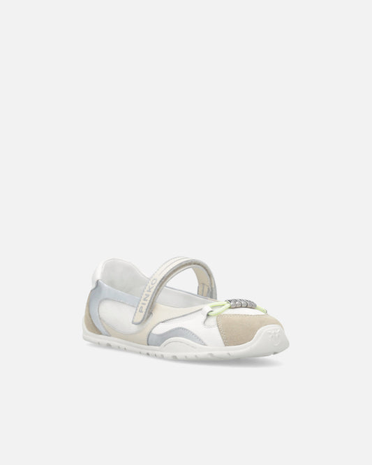 YULIA 02 - SNEAKER CALF LEATHER/MESH/COW SUEDE YOGURT