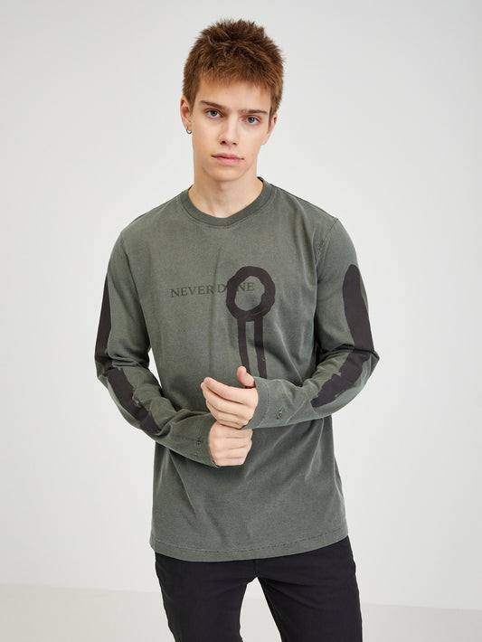 Diesel Long Sleeve T-Shirt Green (SUNICE-3575044) Men